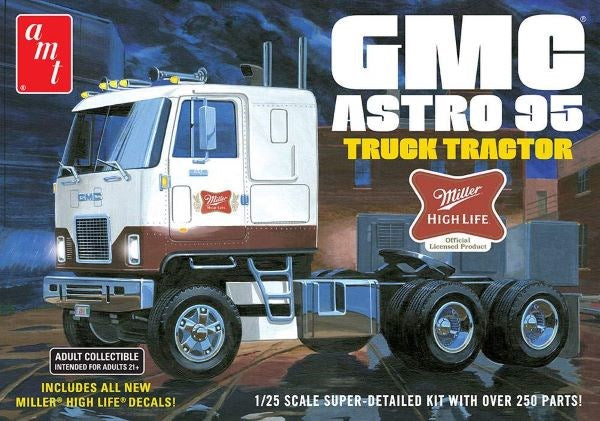 AMT 1230 1/25 GMC ASTRO 95 SEMI TRACTOR (MILLER BEER) - Hobby City NZ (8130726887661)