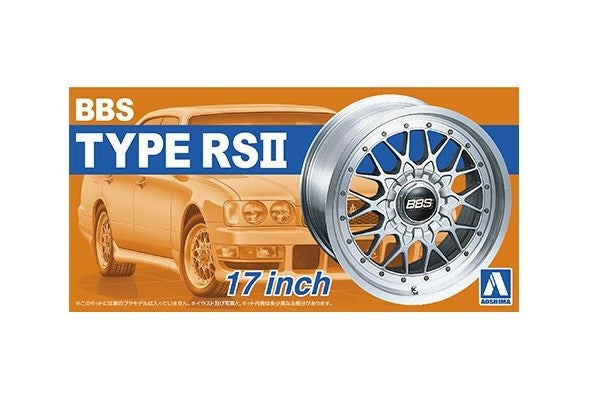 Aoshima 5241 1/24 BBS Type RS II 17-Inch - Wheels and Tires (2 Pairs) (8278290432237)