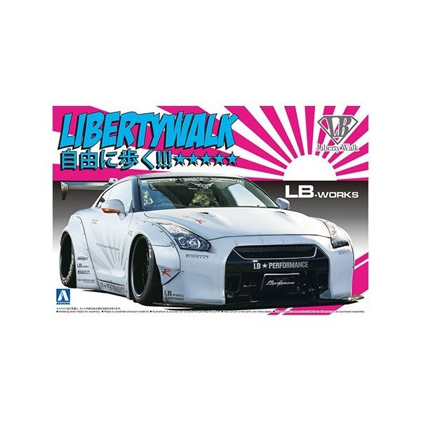 Aoshima 5403 1/24 LB-WORKS Nissan R35 GT-R Version 2 - Liberty Walk No.10 (8294588023021)