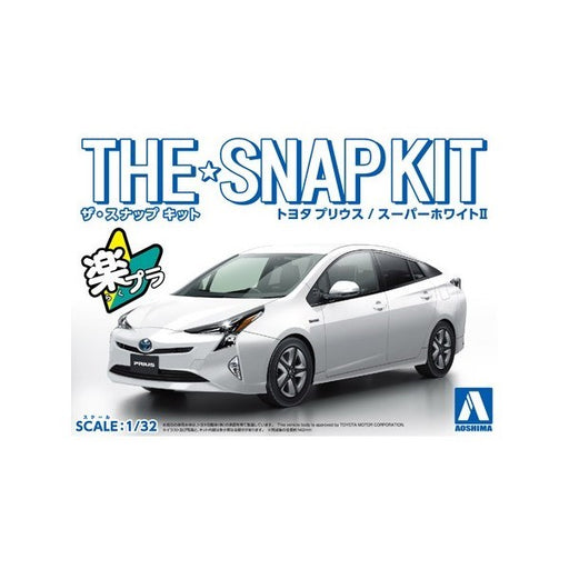 Aoshima 5416 1/32 The Snap Kit - Toyota Prius (Super White II) - Hobby City NZ