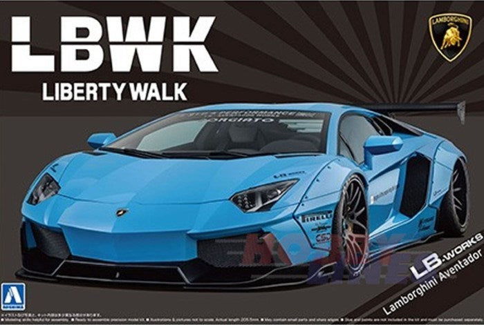 Aoshima 1/24 LB-WORKS LAMBO aventador VER.1 - Hobby City NZ (8278375596269)