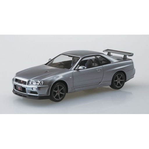 Aoshima 1/32 R34 SKYLINE SPARKLING SILVER (8191635128557)