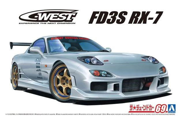 Aoshima 6302 1/24 C-WEST FD3S RX7 '99 (8278346268909)