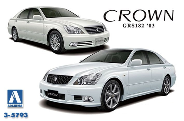 Aoshima 5793 1/24 TOYOTA GRS182 CROWN ROYAL SALOON'03 (8278344138989)