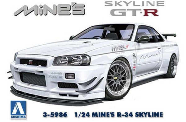 Aoshima 5986 1/24 MINE'S R-34 SKYLINE (8191632769261)