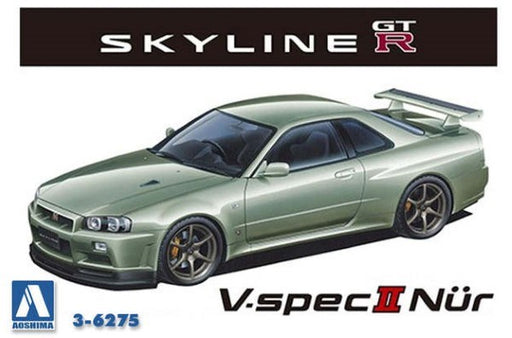 Aoshima 6275 1/24 BNR34 SKYLINE GT-R V-SPEC II NUR - Hobby City NZ