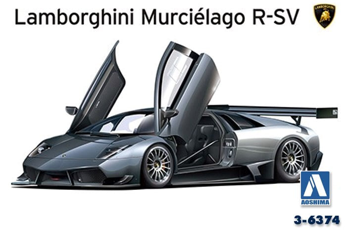 Aoshima 6374 1/24 LAMBORGHINI MURCIELAGO R-SV 2010 - Hobby City NZ (7802518405357)