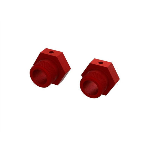 Arrma 310928 Aluminum Wheel Hex 24mm (Red) (2) - Hobby City NZ (8324274815213)