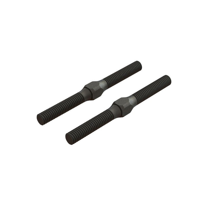 Arrma 330542 AR330542 Steel Turnbuckle M4x48mm Black (2) - Hobby City NZ (8324280025325)