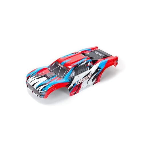 ARRMA ARA402319 1/10 Painted Body Red/Blue: VORTEKS 4X4 BLX (8347880390893)