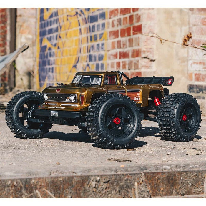 Arrma ARA4410V2T1 OUTCAST 4X4 4S BLX 1/10 Stunt Truck Bronze + GT Power B3 + Gens Ace 5300mAh 3S 11.1v 60C - Hobby City NZ (8347076296941)