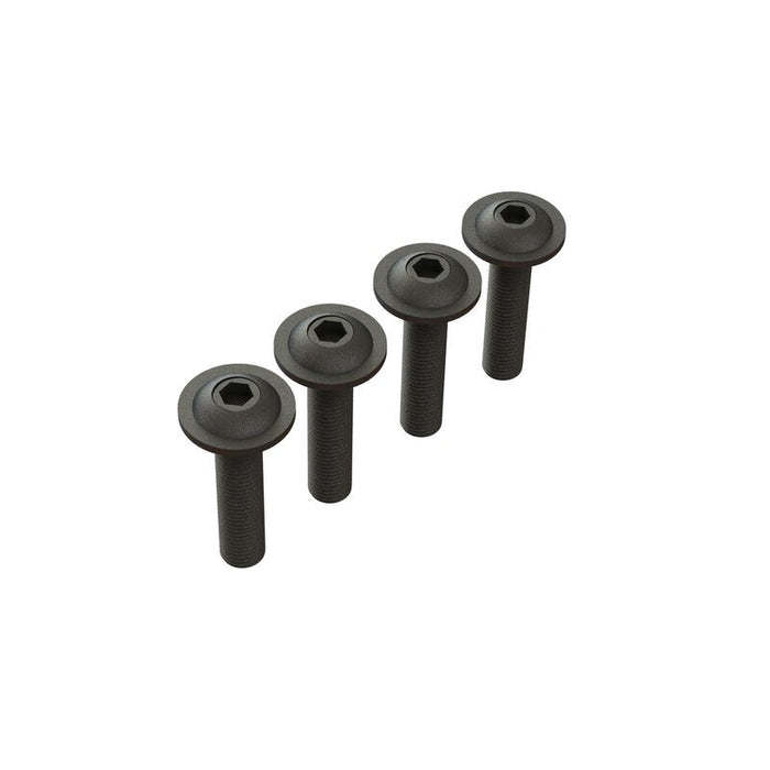 Arrma 727412 Button Head Screw Flanged M4x18mm (4) (8347873542381)