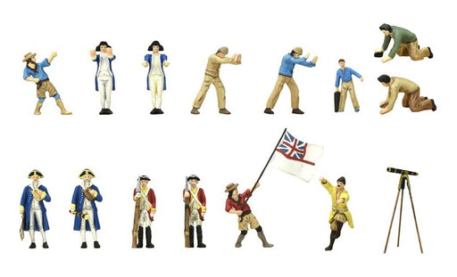 Artesania Latina 22520F 1/65 Set of 14 Metal Figurines with Accessories for HMS Endeavour (8745090941165)