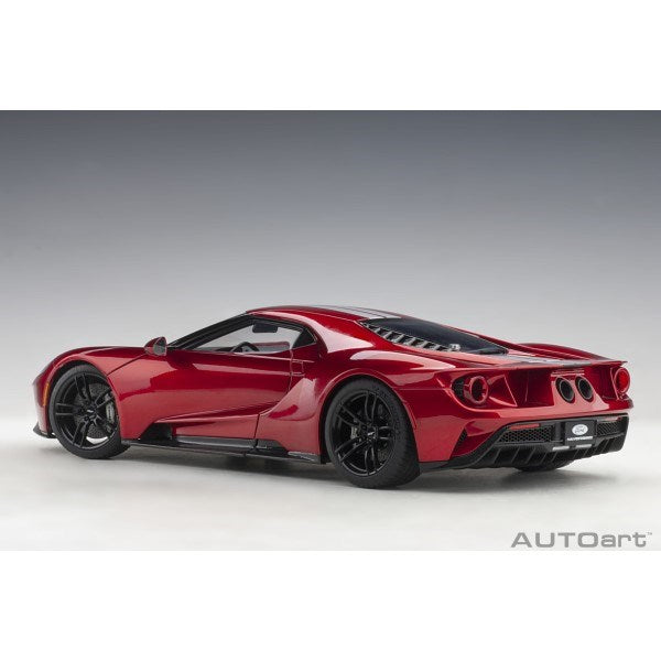 AUTOart 72943 1/18 Ford GT 2017 (Liquid Red/Silver Stripes) (7460885954797)