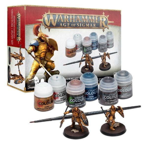 Warhammer Age of Sigmar 60-10 Stormcast Eternals - Vindictors + Paints Set