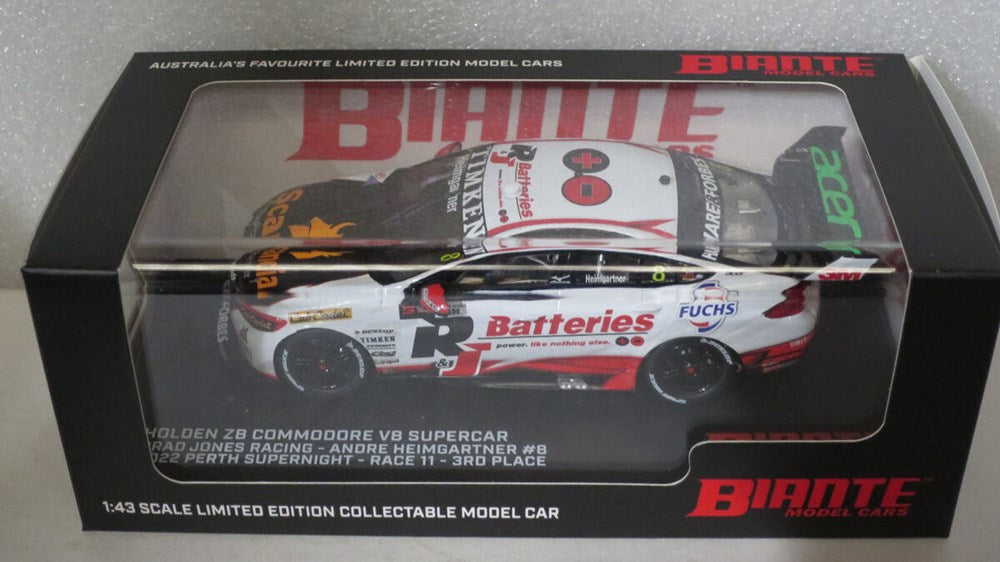 Biante 1/43 B-43H22C Holden ZB Commodore- #8 Heimgartner (8404531740909)