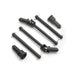 BlackZon 540015 FR/RR Drive Shafts (4pk) (8905544958189)