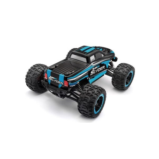 BlackZon 540104 1/16 4WD Slyder MT Electric Monster Truck RTR - Blue (8120468242669)