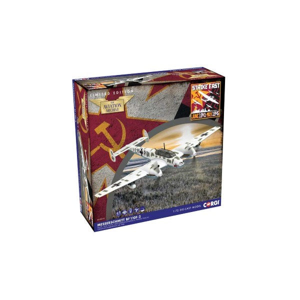 Corgi AA38510 1/72 Messerschmitt Bf 110 F-2 LN+FR 10(Z) Staffel ZG 5 Operation Barbarossa (8278328312045)