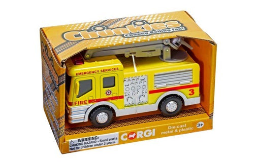 Corgi CH033 CHUNKIES: Emergency - Airport Fire Crane Snorkel (Yellow) - Hobby City NZ (8278195863789)