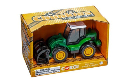 Corgi CH041 CHUNKIES: Farm - Tractor with Clamp (Green) - Hobby City NZ