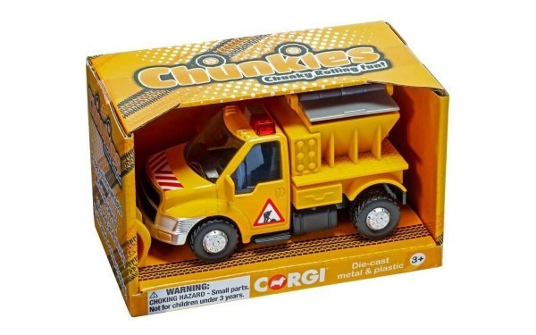 Corgi CH072 CHUNKIES: Utility - Snow Plow Truck (Yellow) - Hobby City NZ