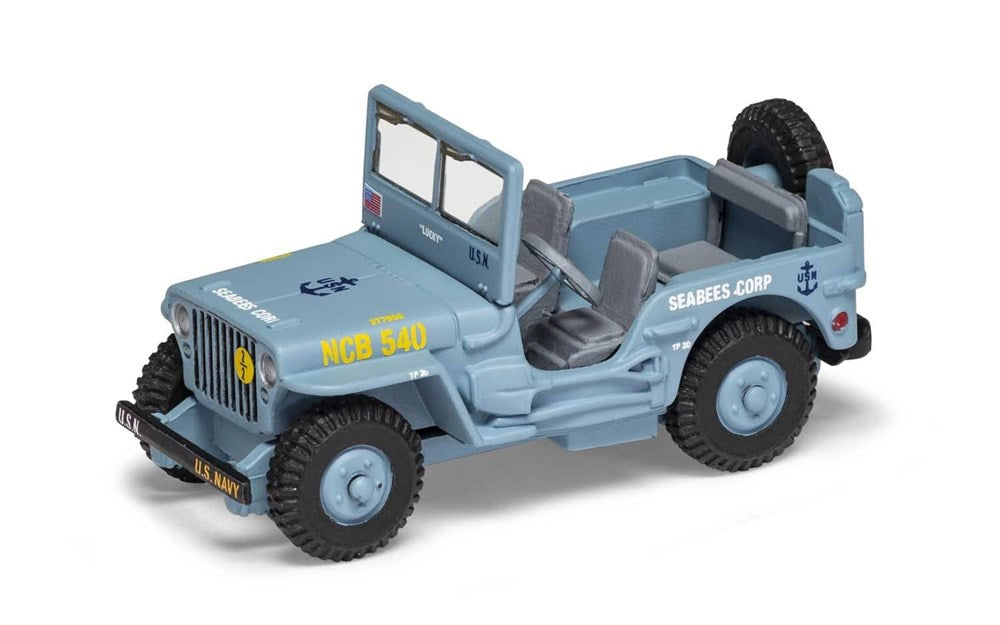 Corgi CS90633 Willys Jeep - USN Seabees (8278152282349)