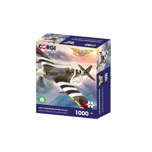 Corgi HVCCG0005 Jigsaw Puzzle: D-Day Supermarine Spitfire Mk.XIVc (1000pc) - Hobby City NZ