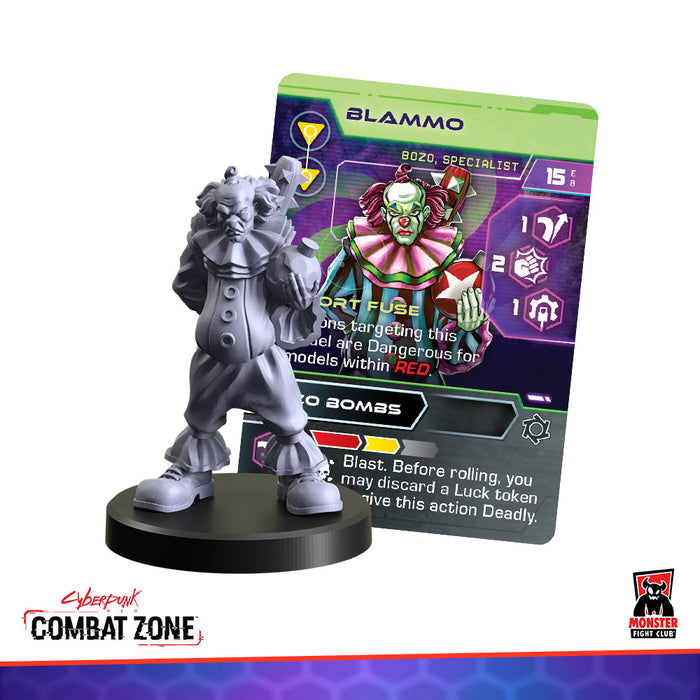 Monster Fight Club 45004 Cyberpunk Red Combat Zone Bozos Faction Starter Box (8826606780653)