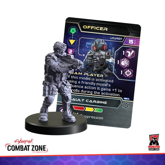 Monster Fight Club 45110 Cyberpunk Red Combat Zone Law Dogs Expansion (Lawmen Gonks) (8826607468781)