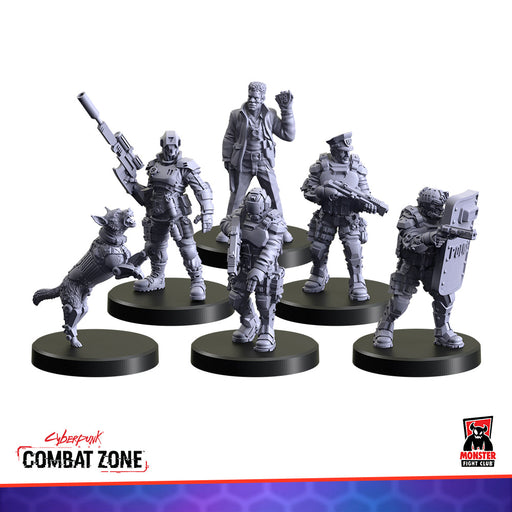 Monster Fight Club 45006 Cyberpunk Red Combat Zone Lawmen Faction Starter Box (8826606846189)