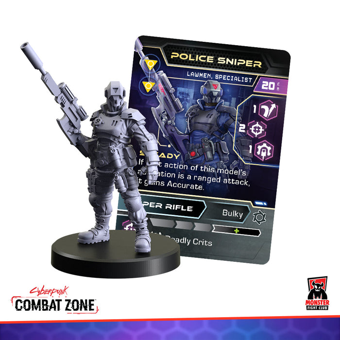 Monster Fight Club 45006 Cyberpunk Red Combat Zone Lawmen Faction Starter Box (8826606846189)