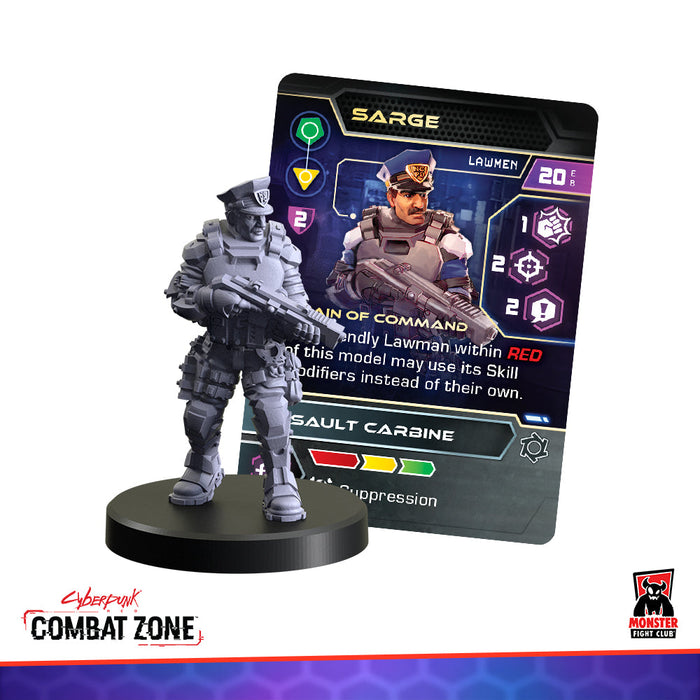 Monster Fight Club 45006 Cyberpunk Red Combat Zone Lawmen Faction Starter Box (8826606846189)