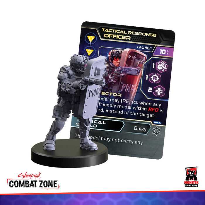 Monster Fight Club 45006 Cyberpunk Red Combat Zone Lawmen Faction Starter Box (8826606846189)