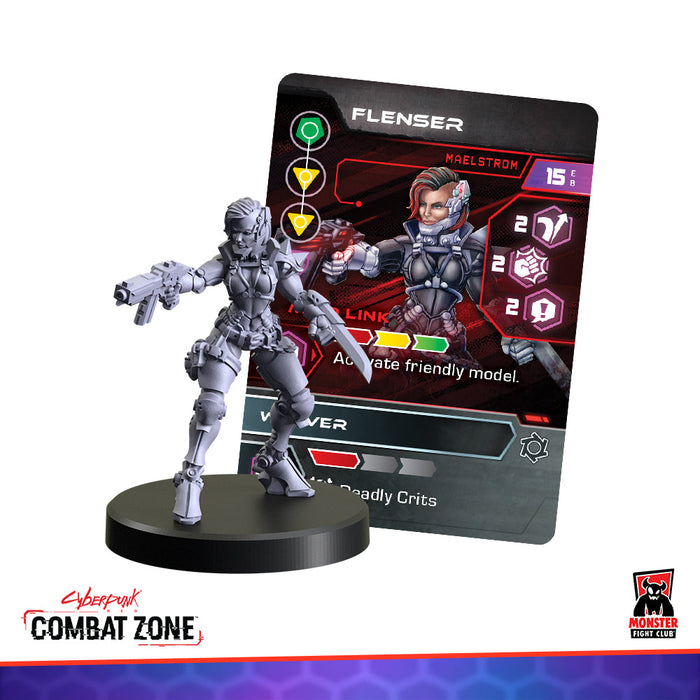 Monster Fight Club 45002 Cyberpunk Red Combat Zone Maelstrom Faction Starter Box (8826606682349)