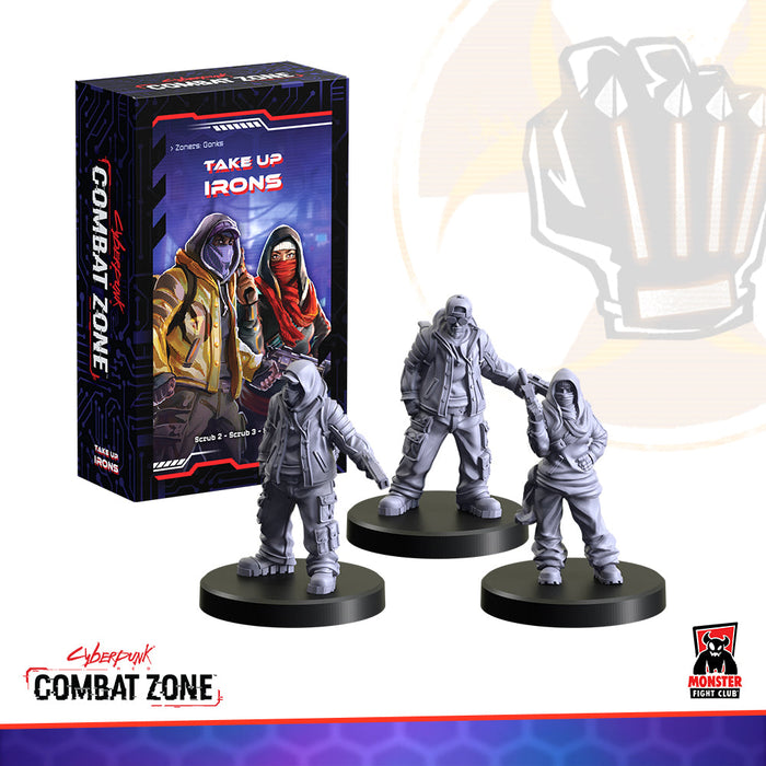 Monster Fight Club 45117 Cyberpunk Red Combat Zone Take Up Irons Expansion (Zoners Gonks) (8826607763693)