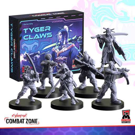 Monster Fight Club 45001 Cyberpunk Red Combat Zone Tyger Claw Faction Starter Box (8826606649581)