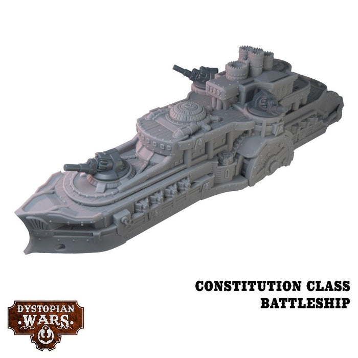 Warcradle DWA120001 Dystopian Wars: Constitution Battlefleet Set (8857500844269)