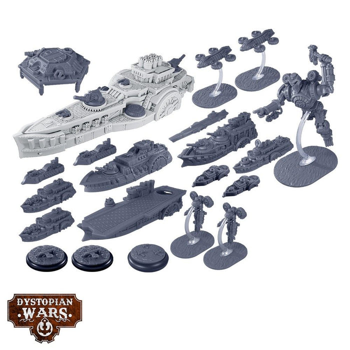 Warcradle DWA120010 Dystopian Wars: Independence Battlefleet Set (8857501237485)