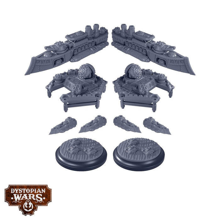 Warcradle DWA210014 Dystopian Wars: Indian Raj Frontline Squadrons (8857501958381)