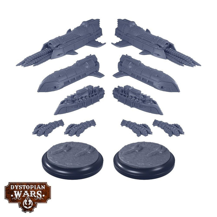 Warcradle DWA220012 Dystopian Wars: Japanese Support Squadrons (8857502482669)