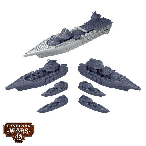 Warcradle DWA250017 Dystopian Wars: Falkenstein Battlefleet Set (8857503695085)