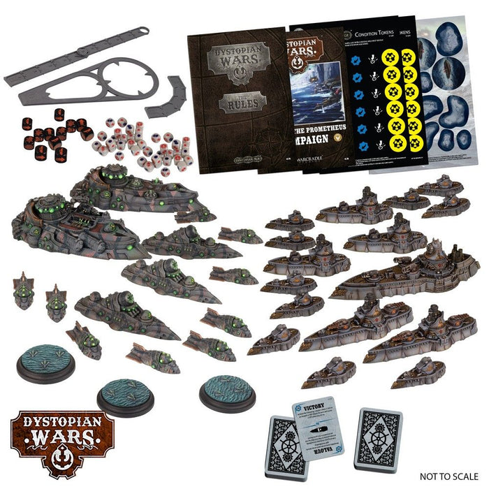 Warcradle DWA990005 Dystopian Wars: Hunt for the Prometheus - Two Player Starter Set - English (8857504874733)