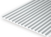 Evergreen 2040 White Styrene V-Groove Siding - 0.02 x 6 x 12" (0.5 x 152 x 305mm) - Hobby City NZ