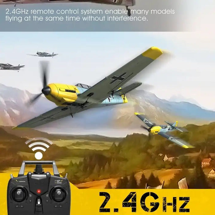 RC Plane - Ready To Fly - WWII Messerschmitt BF109 400mm With 4Ch Remote and Gyro (8715276746989)