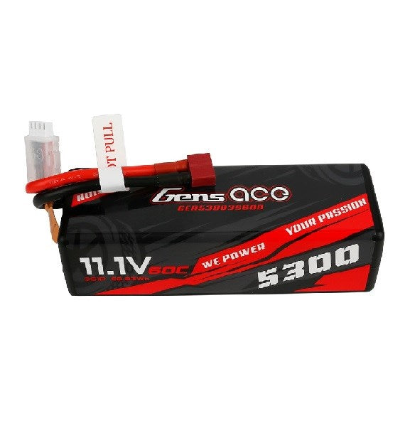 Gens ace 5300mAh 3S 60C 11.1V Hardcase - Hobby City NZ (6656323190833)