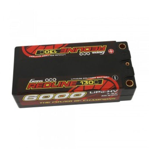 Gens Ace GA6000-2S130-S-RS-HV Gens Ace Redline HV 6000mAh 7.6v 130C Shorty Lipo Battery 5mm Bullet 220g 96x46x25mm - Hobby City NZ (8180166820077)