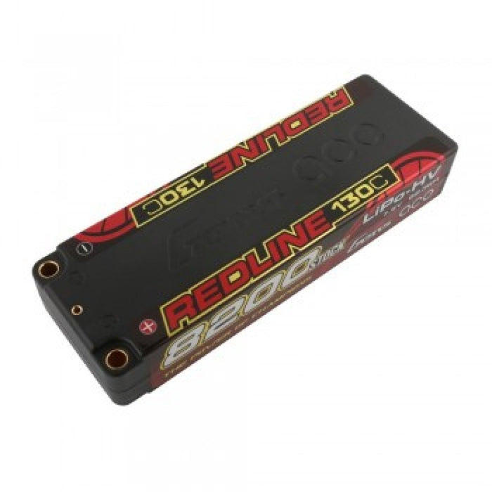 Gens Ace GA8200-2S130-CAR Gens Ace Redline HV Race Series 8200mAh 2S 7.6v 130C 5mm Plug 301g (8347882422509)