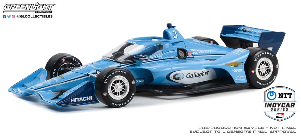 GreenLight GL-11170 1/18 2022 NTT IndyCar- #3 McLaughlin - Gallagher (8867952853229)