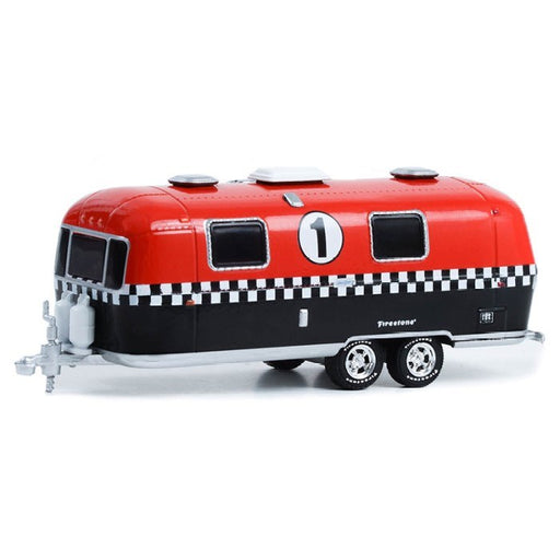 GreenLight 34130-C 1/64 1971 Airstream Double-Axle Land Yacht Safari Custom #1 - Firestone Racing (8868025008365)